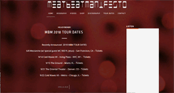 Desktop Screenshot of meatbeatmanifesto.com