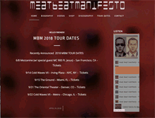 Tablet Screenshot of meatbeatmanifesto.com